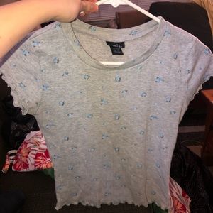 Cropped Floral shirt